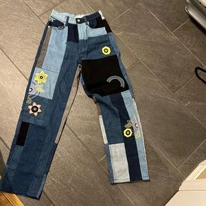 BDG patch work baggy jeans